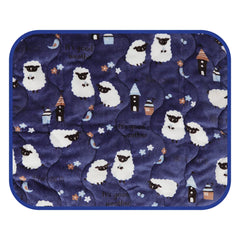 Cotton Velvet Pet Blanket Cartoon Print Warm Plus Cotton Pet Dog Cat Blanket Home Pet Supplies Color Random