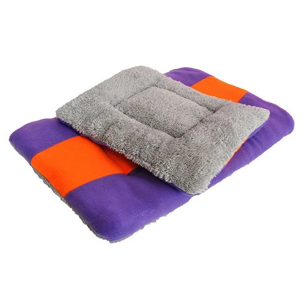 Pet Cat Dog Mat Puppy Small Animal Soft Warm Cushion Double Side Using Fluffy Washable Pet Cushion Blanket Bed Cat Kennel 1-6