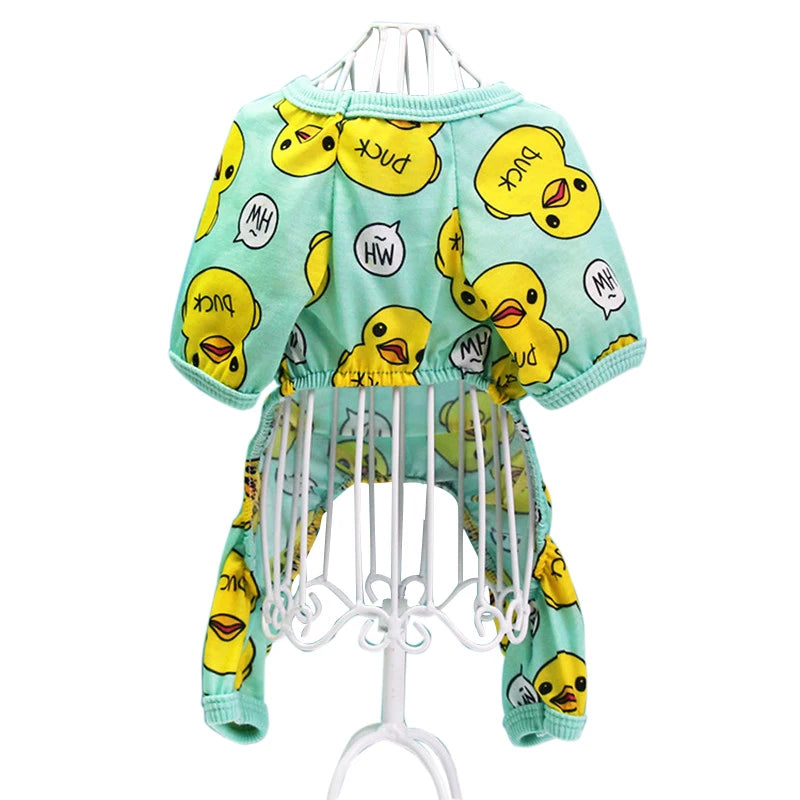 Pet Dog Clothes Soft Puppy Pajamas Printing Outfits Pet Clothing for Small Dogs t shirts Spring Yorkies Chihuahua Clothes