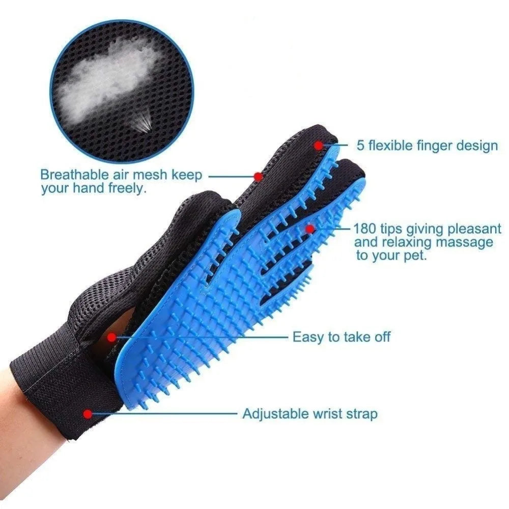 Pet cleaning gloves falling combing hair removal brush cat gloves comb hair removal remover hair gloves dog protective gloves