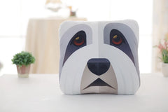 Simulation Pet Dog Print Pillow Cushion Puppy Pattern Sleeping Blanket Cushion Home Decoration Pillow Blanket