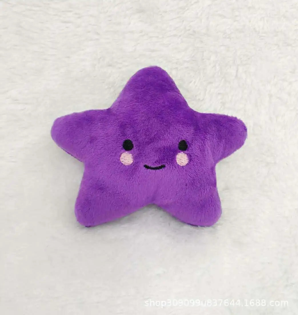 Soft Fleece Chew Pet Dog Toys Cute Squeaky Puppy Toy Small Dogs stars Shape Dog Accessories