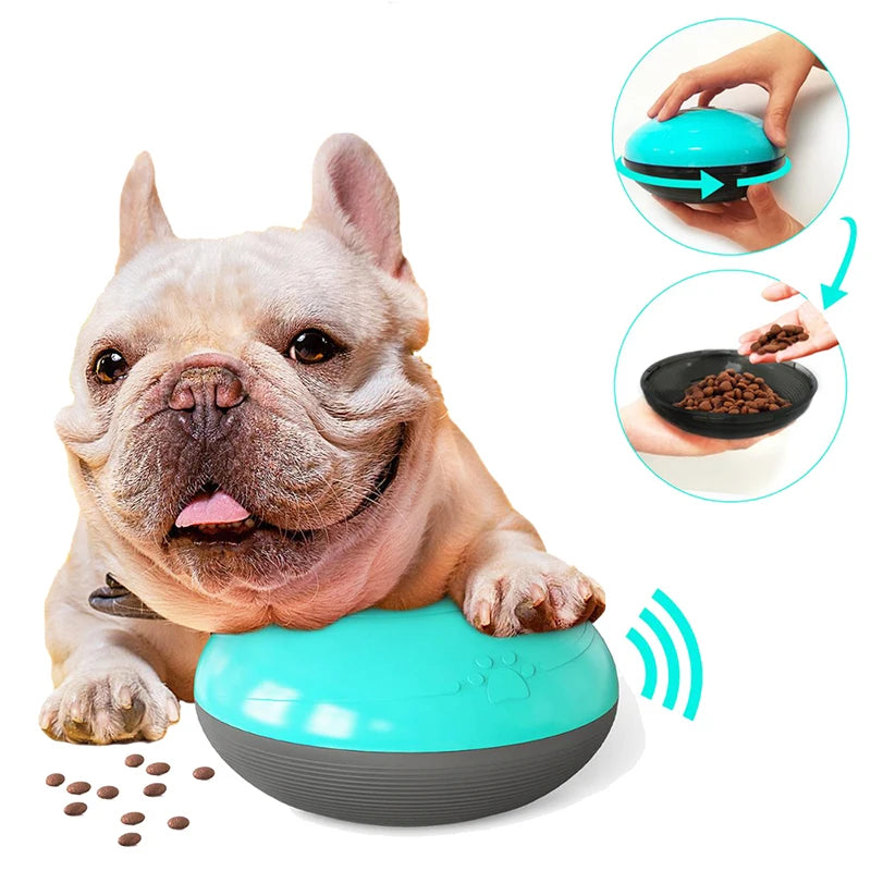 Pet Dog Squeaky Feeding Toy Soft Cute Pet Ball Toy Squeak Interactive Dog Chew Toy Slow Feed Ball for Small Medium Large Dog