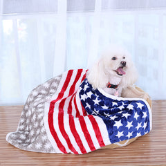 Pet dog kennel blanket mat dog autumn winter warm blankets thickening coral fleece blanket four seasons general