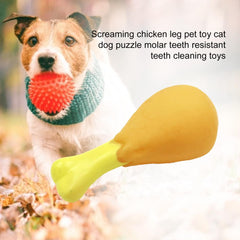 Haustier Hund Spielzeug Gummi Huhn Bein Welpen Sound Squeaker Chew Spielzeug für Welpen Katze Interaktive Pet Supplies