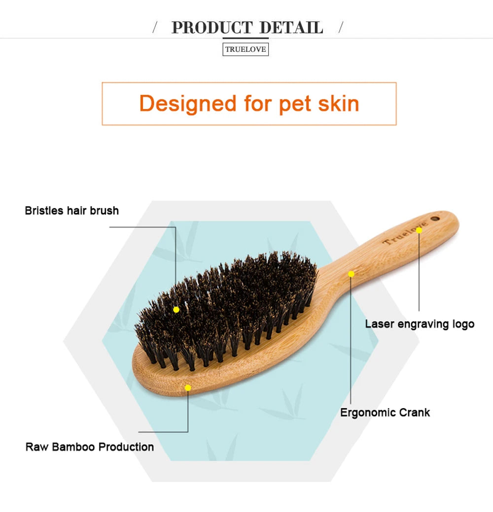 Truelove Pet Dog Comb Bristles Hair Brush Grooming Brush Tool for Dogs and Cats Hair Beauty Dog Accessories Pet Products