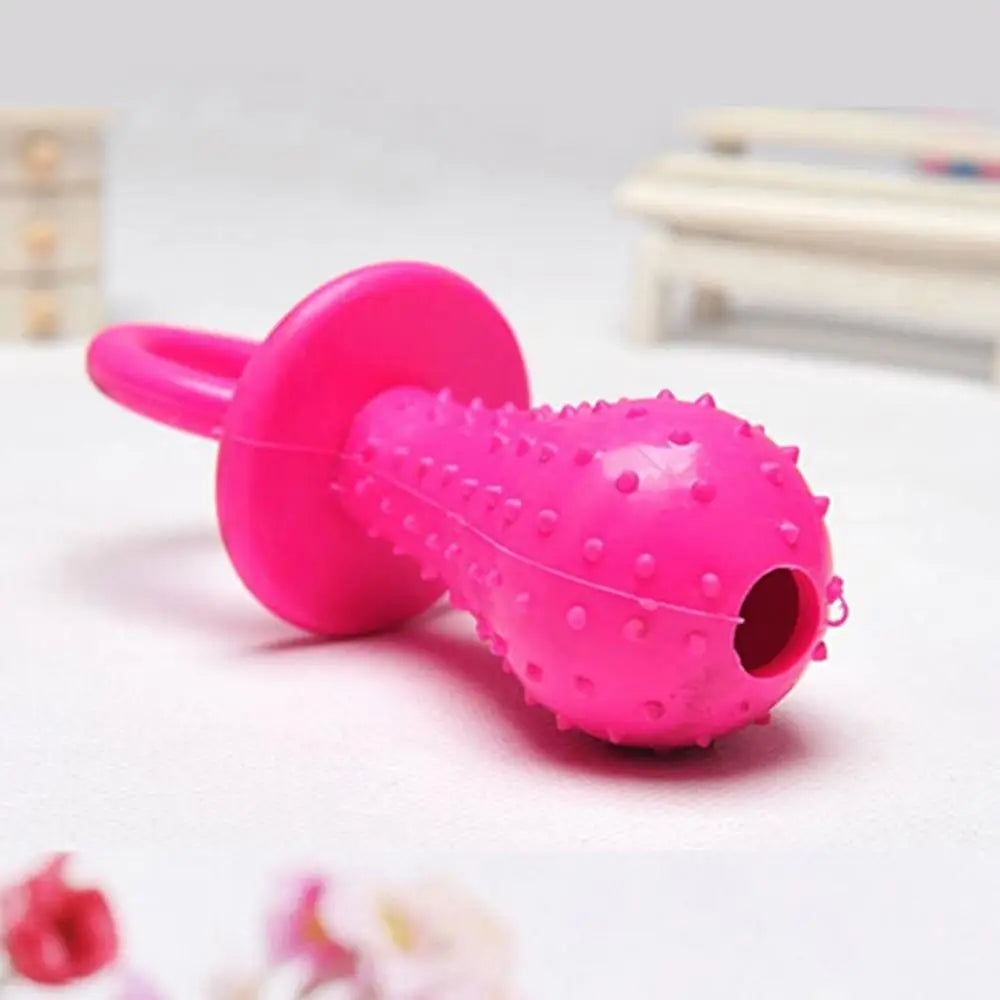 Mini Bite Resistant Bell Shape Rubber Pacifier Pet Dog Puppy Molar Chew Training Toy Dog Supplies Pet Products