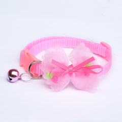 Pet Collar Bow-knot Decor Adjustable Neck Small Kitten Puppy Collar With Bell для собак