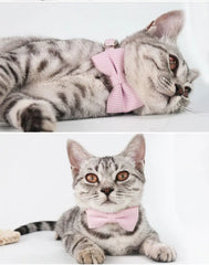 Brand New Simple Pet Cat Collars Bow Tie Adjustable 23-31cm Necklace for Medium Dogs 1pc Japanese Fashion Pet Neck Accessories