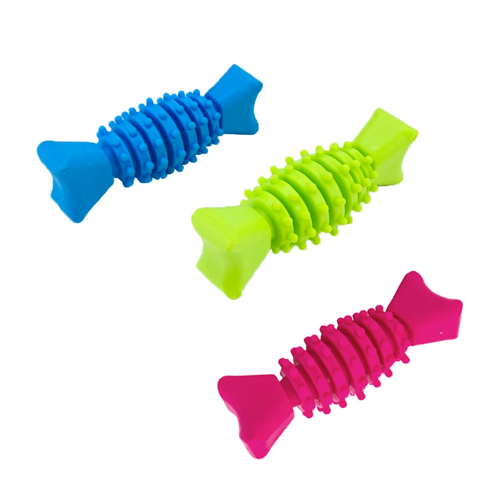 Solid Rubber Pet Dog Toy Candy Shape Bite Resistant Pet Toys Dog Chew Molars Teeth Training Odorless TPR Toys Products For Dogs