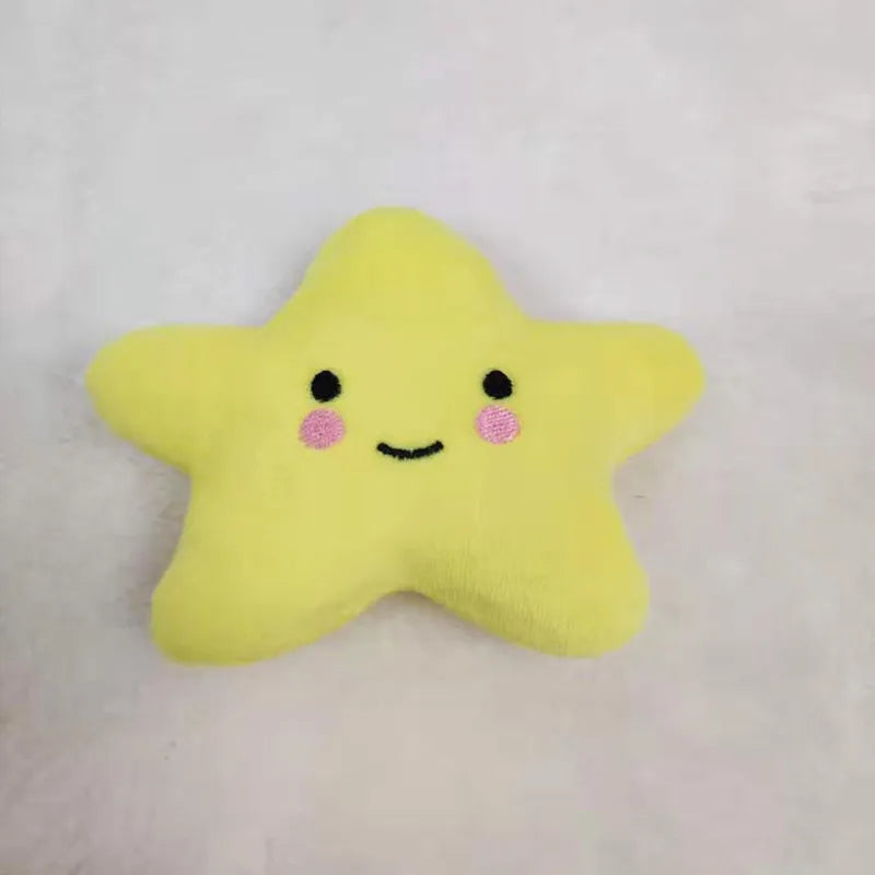 Soft Fleece Chew Pet Dog Toys Cute Squeaky Puppy Toy Small Dogs stars Shape Dog Accessories