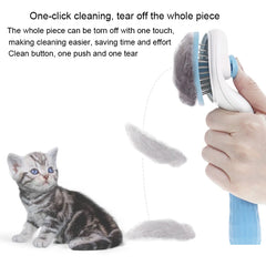 Pet Dog Hair Removal Grooming Comb Cat Puppy Remover Bath Brush Deshedding Tool Dogs Rabbit Combs Cleaning Hair Clipper Supplies