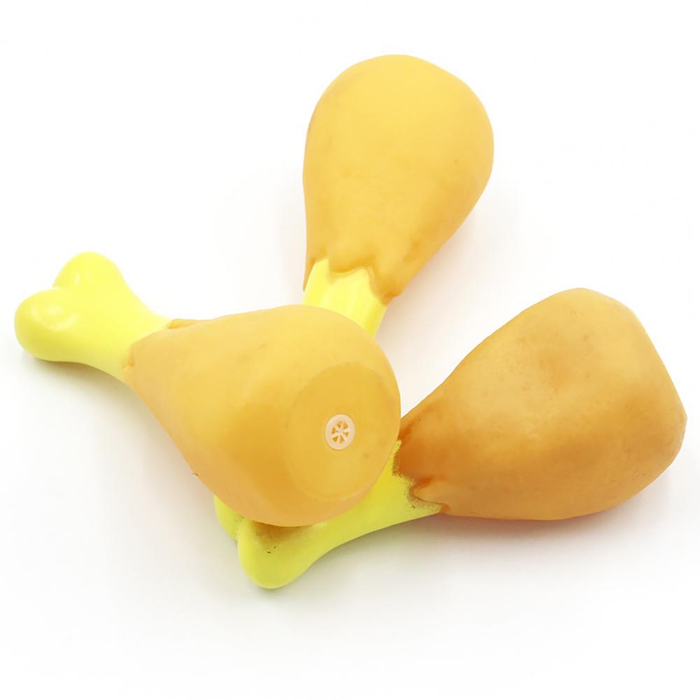 Haustier Hund Spielzeug Gummi Huhn Bein Welpen Sound Squeaker Chew Spielzeug für Welpen Katze Interaktive Pet Supplies