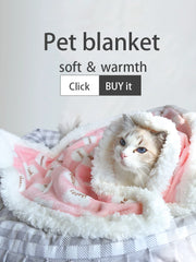 Thick Lamb Fleece Pet Dog Blanket Soft Flannel Cat and Dog Cushion To Keep Warm Cat and Dog Sleeping Blanket Winter Pet Cushion