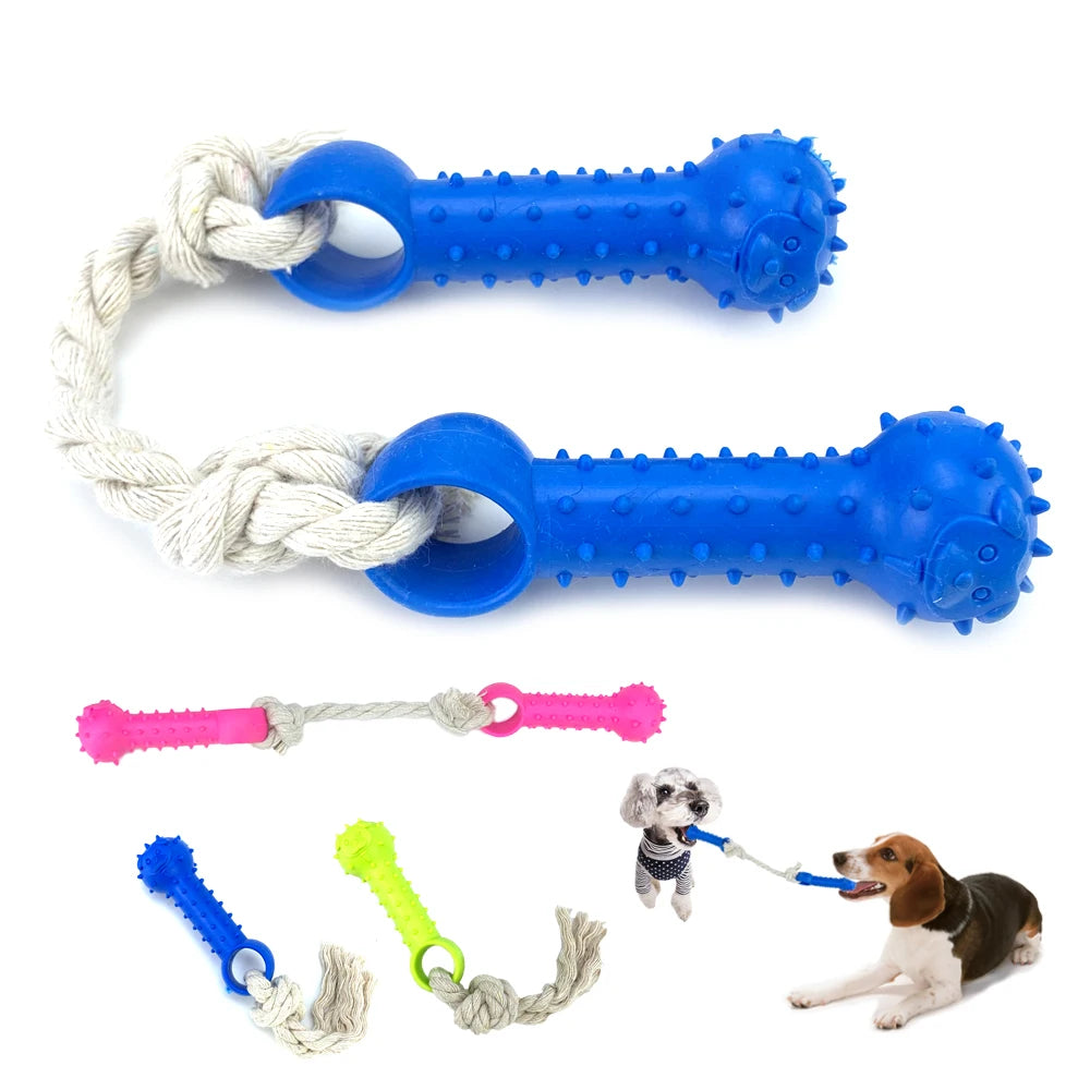 Double Interactive Dog Chew Toys Dogs Rubber Indestructible Dog Games Play Toy For Small Medium TPR Supplies Pets Accessories