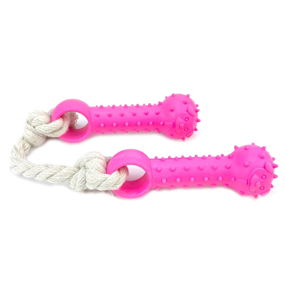 Double Interactive Dog Chew Toys Dogs Rubber Indestructible Dog Games Play Toy For Small Medium TPR Supplies Pets Accessories