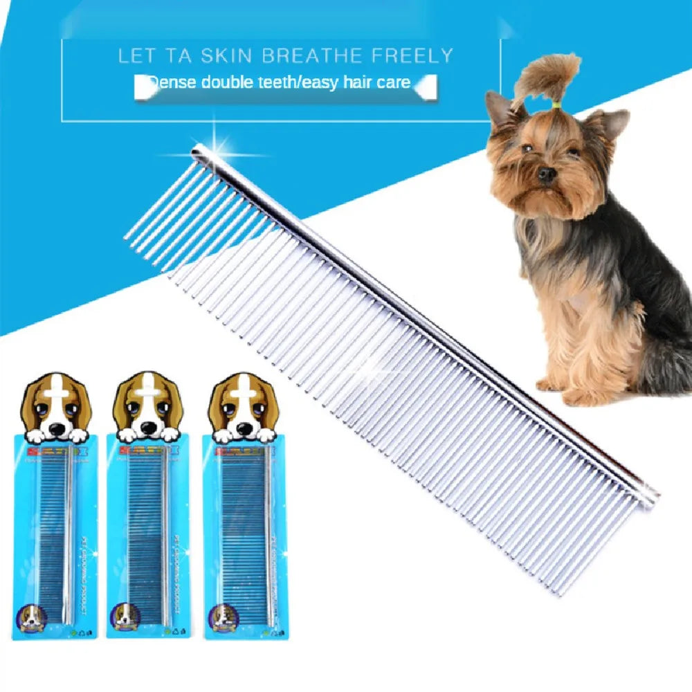 Protect Flea Comb For Cats Dogs Pet Stainless Steel Comfort Flea Hair Grooming Tools Deworming Brush Short Long Hair Fur Remove