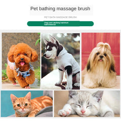 Pet Bath Supplies Silicone Dog Bath Brush Massage Brush Cat Comb