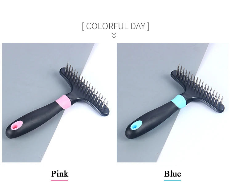 Pet Furmins Hair Removal Comb Dog Short Medium Hair Brush Handle Beauty Brush Accessories Comb for Cats Grooming Tool