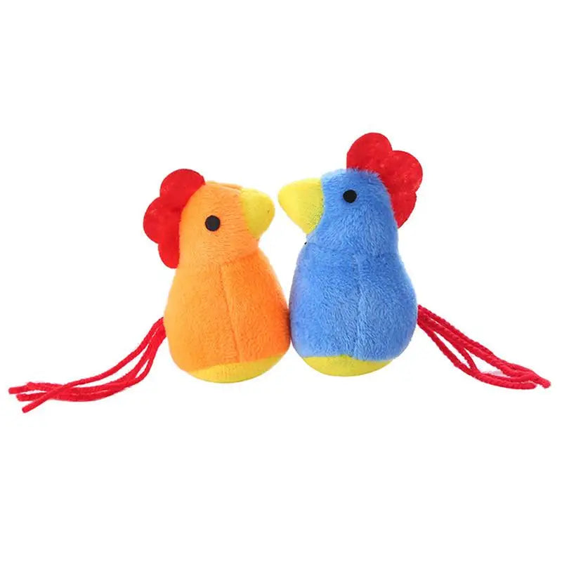 Legendog 1pc Bite Resistant Cat Chew Toy Chicken Shape Interactive Plush Kitten Catnip Toy Cat Biting Toys Pet Supplies