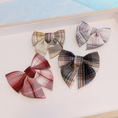 Pet cat Plaid Dog Collar With Bow Tie Basic Dog Cotton Necklace For Pet Gift Washable Bow ties Accessories