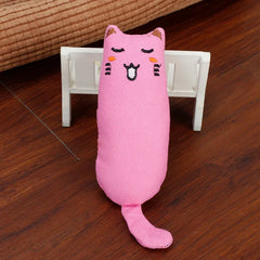 Funny Interactive Plush Toy Cat Grinding Catnip Toys Pet Kitten Chewing Toy Claws Thumb Bite Cat Mint For pet Teeth toys