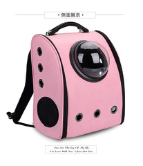 Pu Leather Soft Material Breathable Pet Capsule Dog Carrier Backpack for Cat and Small Animals