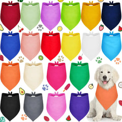 Plain Dog Bandanas Puppy Bandana DIY Heat Transfer Pet Bandana Washable Blank Dog Bandana For Small Medium Large Dogs Cat