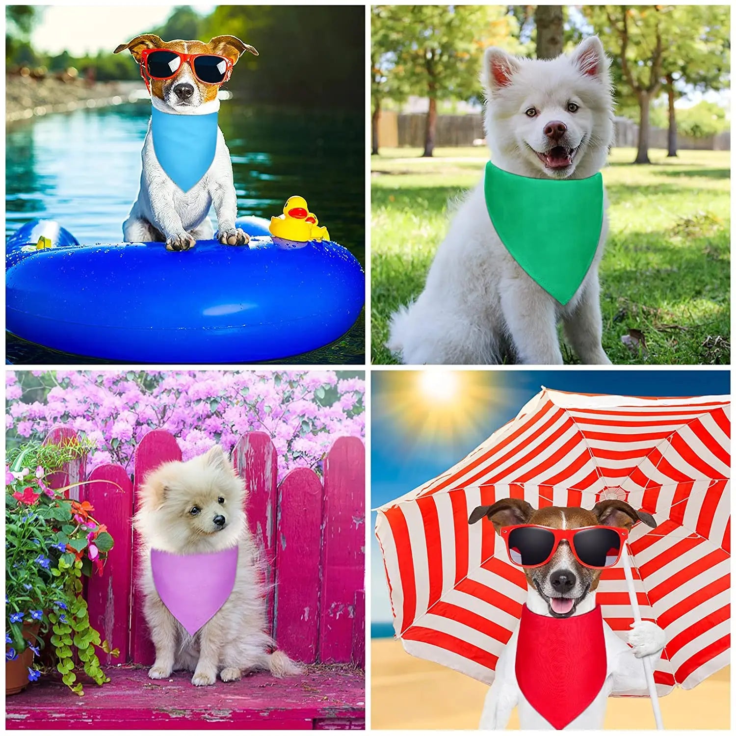 Plain Dog Bandanas Puppy Bandana DIY Heat Transfer Pet Bandana Washable Blank Dog Bandana For Small Medium Large Dogs Cat