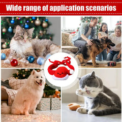 Dog Holiday Bandanas Knitted Christmas Pet Bandanas For Dogs Comfortable Christmas Bandana Breathable Dog Scarf For Cats