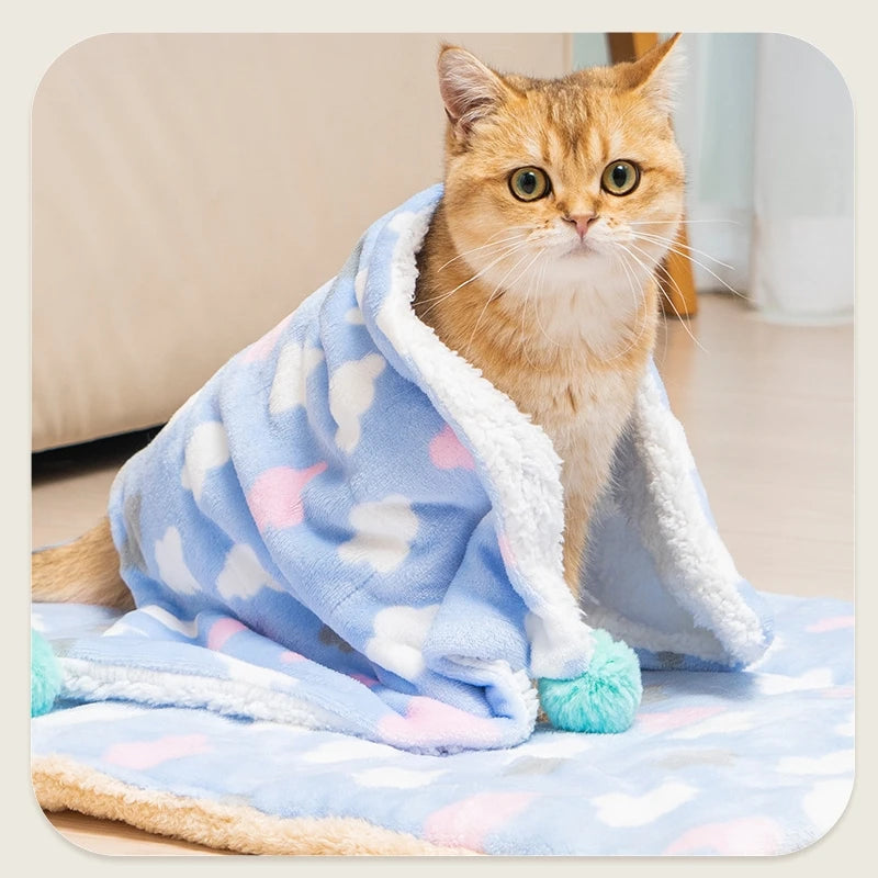 Cat Soft Cushion Plush Pet Dog Sleeping Bed Pet Mats Blankets Mix and Match for Winter Warm Sleep Pet Blanket Accessories