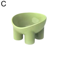 Food Bowl Color Thick Legs High Feet Stable Water 4-color Drop Eat Bowl Pet Food Food Dish Anti Grade Supplies D Z9i6