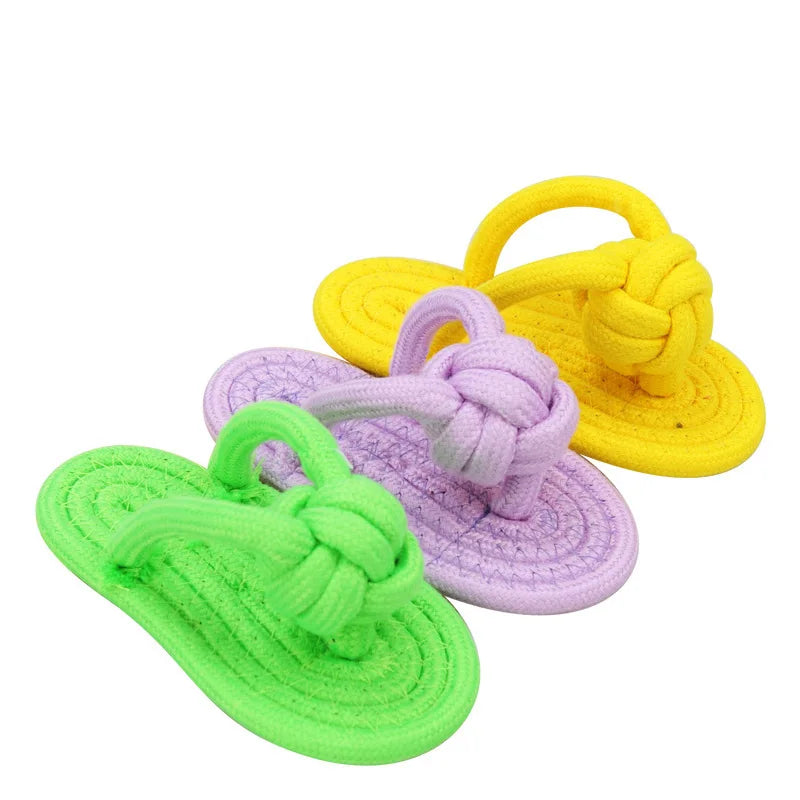 Pet Dog Toy Chew Cotton Slipper Rope Toy Dog Teeth Training Molar Toys for Puppy Interactive Funny Doggy Play Games Pet Supplies