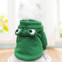 Adorable Fruit-Themed Dog Hoodie with Hat - Funny Halloween Cosplay Costume for Dogs and Cats - Cozy Hooded Sweatshirt for Pets