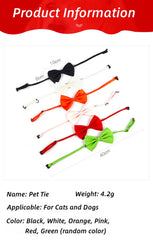 Pet Dog Cat Bow Tie Adjustable Neck Tie Pet Dog Bow Puppy Bows Collar for Kitten Collar Dogs Grooming Accessories Pet Supplies