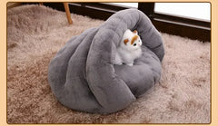 Pet Bed for Cats Soft Nest Dogs Kennel Soft Cushion Kennel Puppy Washable Plush Cat Mat Warm Sleeping Blanket Cat Supplies