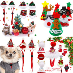 1PCS Cute Pet Dog Hat Christmas Puppy Dog Hat Accessories for Small Dogs Costume Dog Hats for Cats Dogs Costumes Pet Supplies