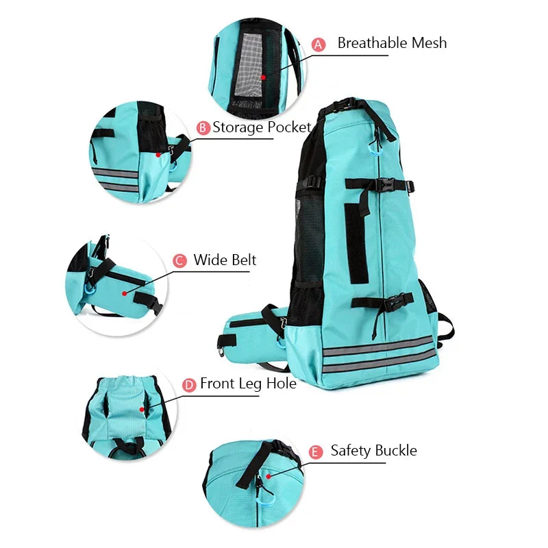 Fashion Waterproof Dog Travel Backpack Thickened Widened Straps Pet Carrier Bags To Be Cozy Eazy for Medium Dogs Corgi