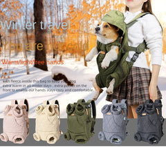 New Dog Carrier Bag Thickened Pet Outgoing Portable Strap Chest Backpack Free Hands Warm Backpack In Winter for Kitten and Puppy