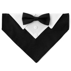 Sucado Bow Tie Dog Collar Tuxedo Bandana Adjustable Formal Puppy Triangle Neck Wear for Wedding Birthday Dress-up Cosplay Party