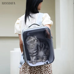 Cat Backpack Carrier Expandable Pet Carrier Backpack for Cats Dogs Small Animals Airline Approved Pet Travel Carrier