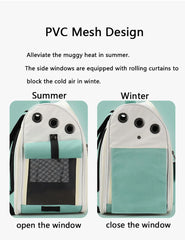 Pet Cat Backpack Portable Small Dogs Outdoor Carrier Cat Travel Bag Foldable Ventilated Design Large Cats Dog Backpack Carrier