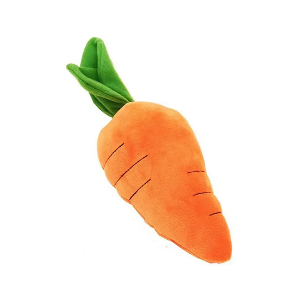 Pet Relaxation Cushion Plush Carrot Dog Toy with Sound for Small Medium Dogs Bite-resistant Pet Chew Toy Comfortable Sleeping