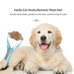 Pet Fur Knot Cutter Dog Grooming Shedding Tools 2-Sided Cat Hair Removal Comb Brush Long Curly Hair Cleaner Comb Pets Supplies