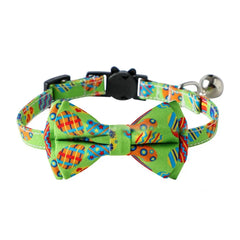 Cat Collar  Fashionable   Pet Neck Bow Breakaway Pet Cats Bow-knot Collar with Bell