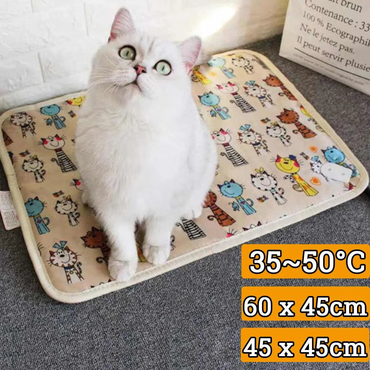 Class 3 Pet Dog Cat Waterproof Electric Heating Pad Body Winter Warmer Mat Bed Blanket Animals Bed Heater Heat Pad  Heated Blank