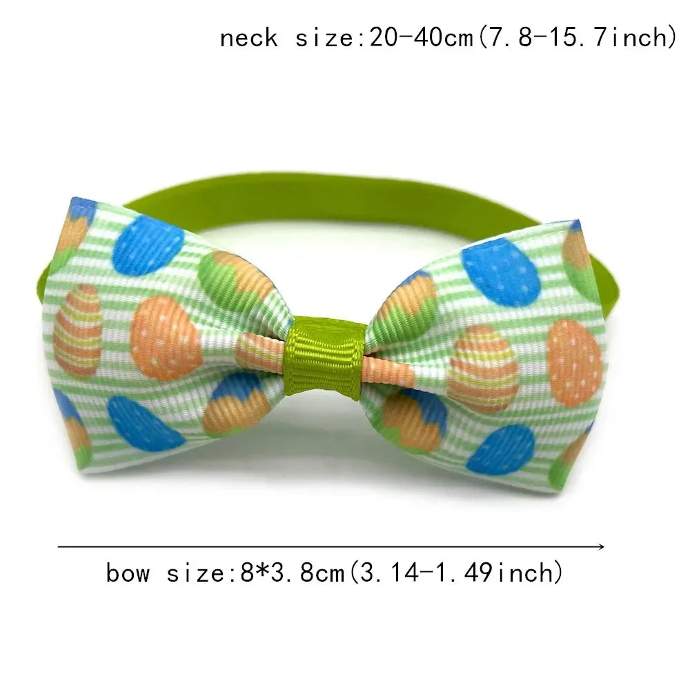 New Easter Small Dog Bow Ties Eggs Rabbit Pet Products Neck Tie Collar Pet Grooming Supplies for Small Dog Accessories