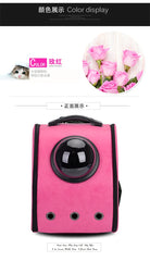 Pu Leather Soft Material Breathable Pet Capsule Dog Carrier Backpack for Cat and Small Animals