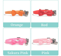 Pet Collars New Pet Bow Bell Collars Cute Cat Collars Pet Supplies Multicolor Adjustable Pet Dressing Tool Pet Accessories