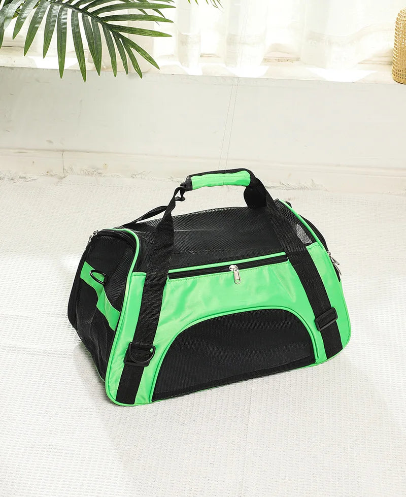 Dog Carrier Bag Soft Side Backpack Cat Pet Carriers Dog Travel Bags Airline Approved Transport For Small Dogs Cats Outgoing